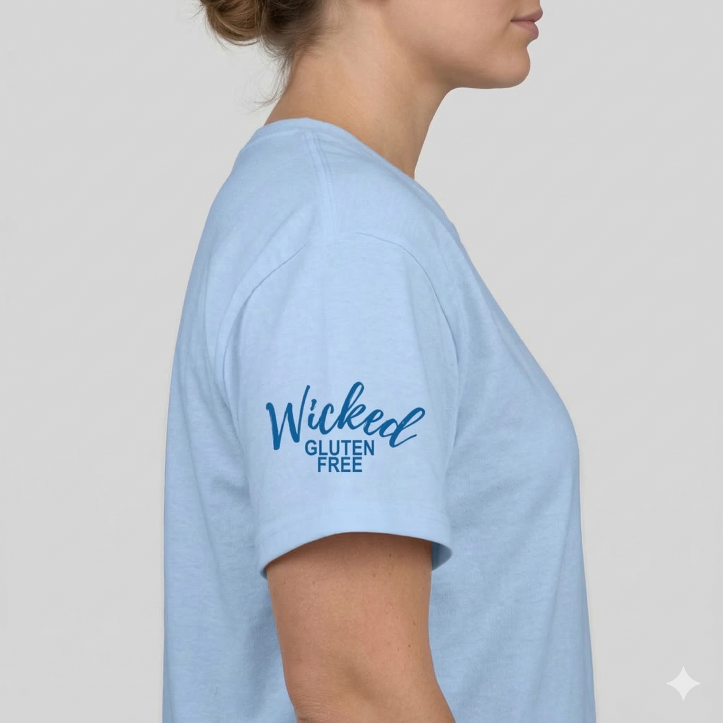 Wicked GF Peace Logo - Light Blue