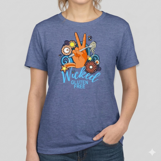 Wicked GF Peace Logo - Royal Heather