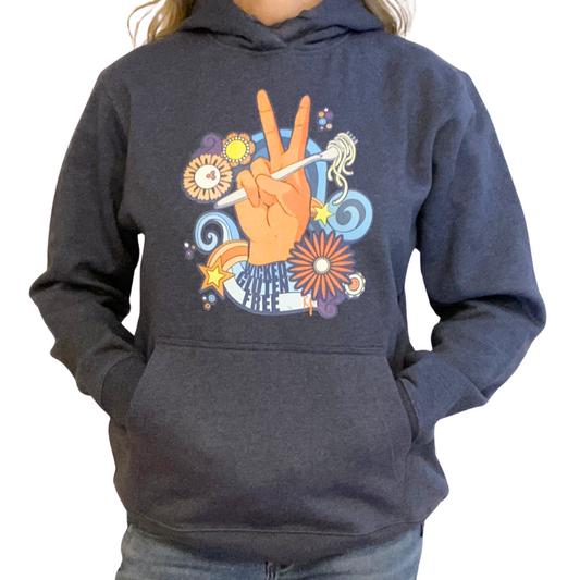 Wicked Gluten Free Hoodie – Heather Blue