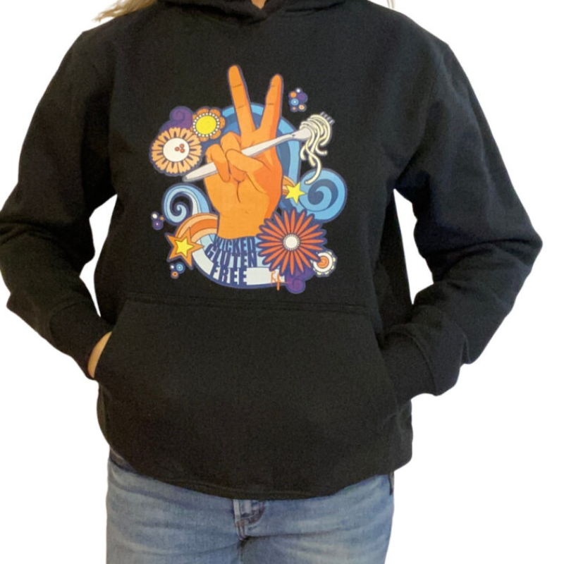 Heather Blue or Black Hoodie - Old Logo